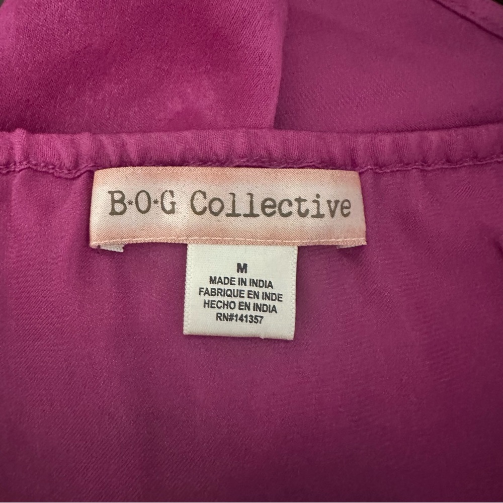 BOG Collective Strappy Cami Top in Fuchsia Size Medium VGUC‎ - Picture 3 of 5